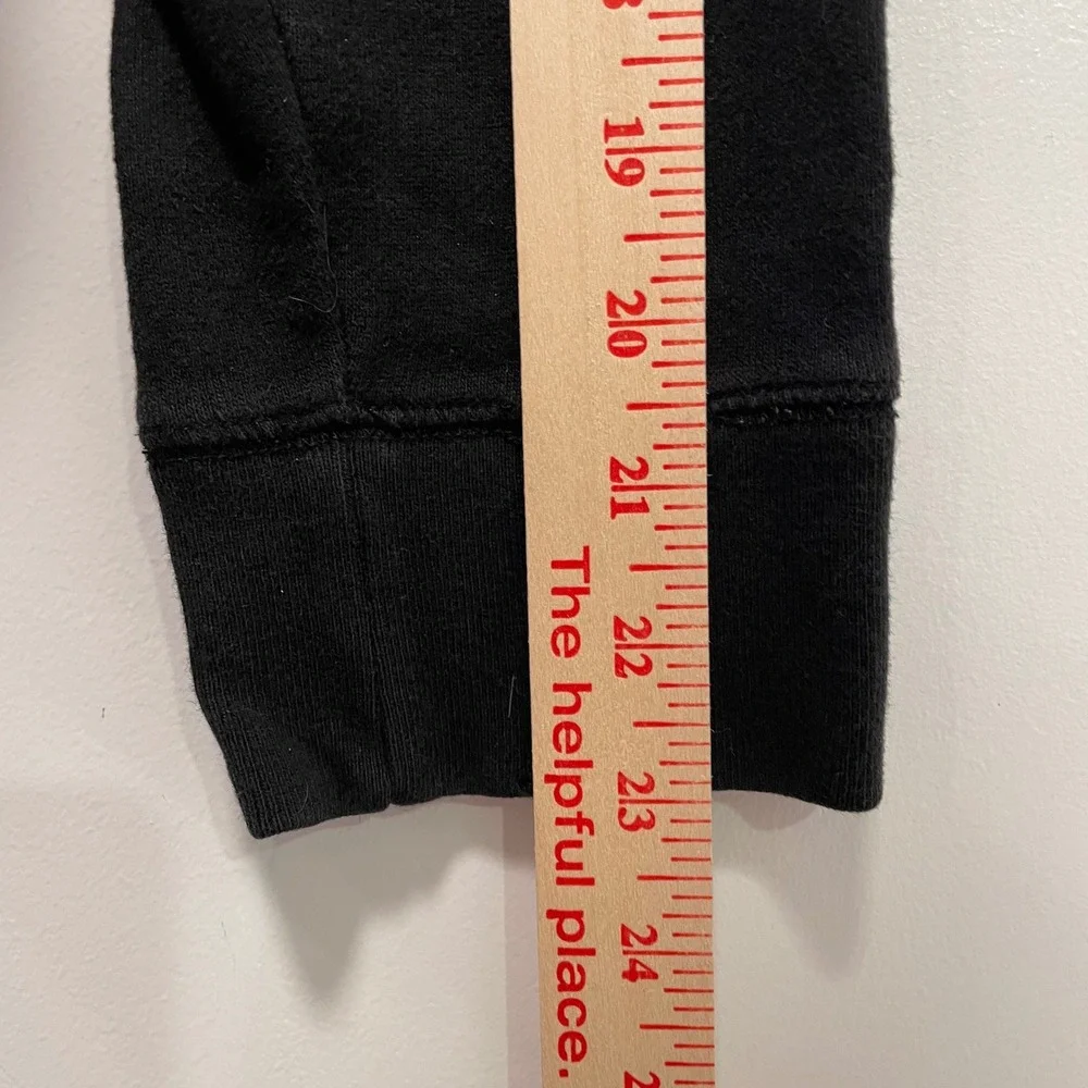 Banana Republic Mens Small Black Graphic Hoodie Time Honored Clothing Sweatshirt